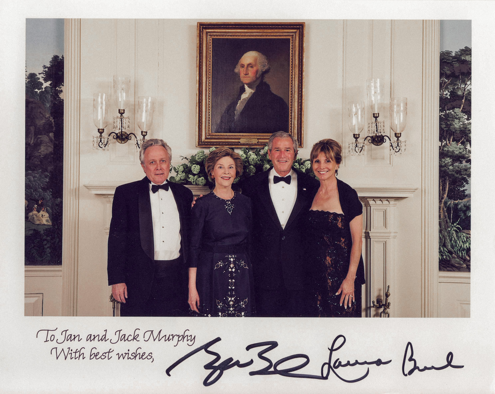 Jack Murphy meeting President George W. Bush at the White House